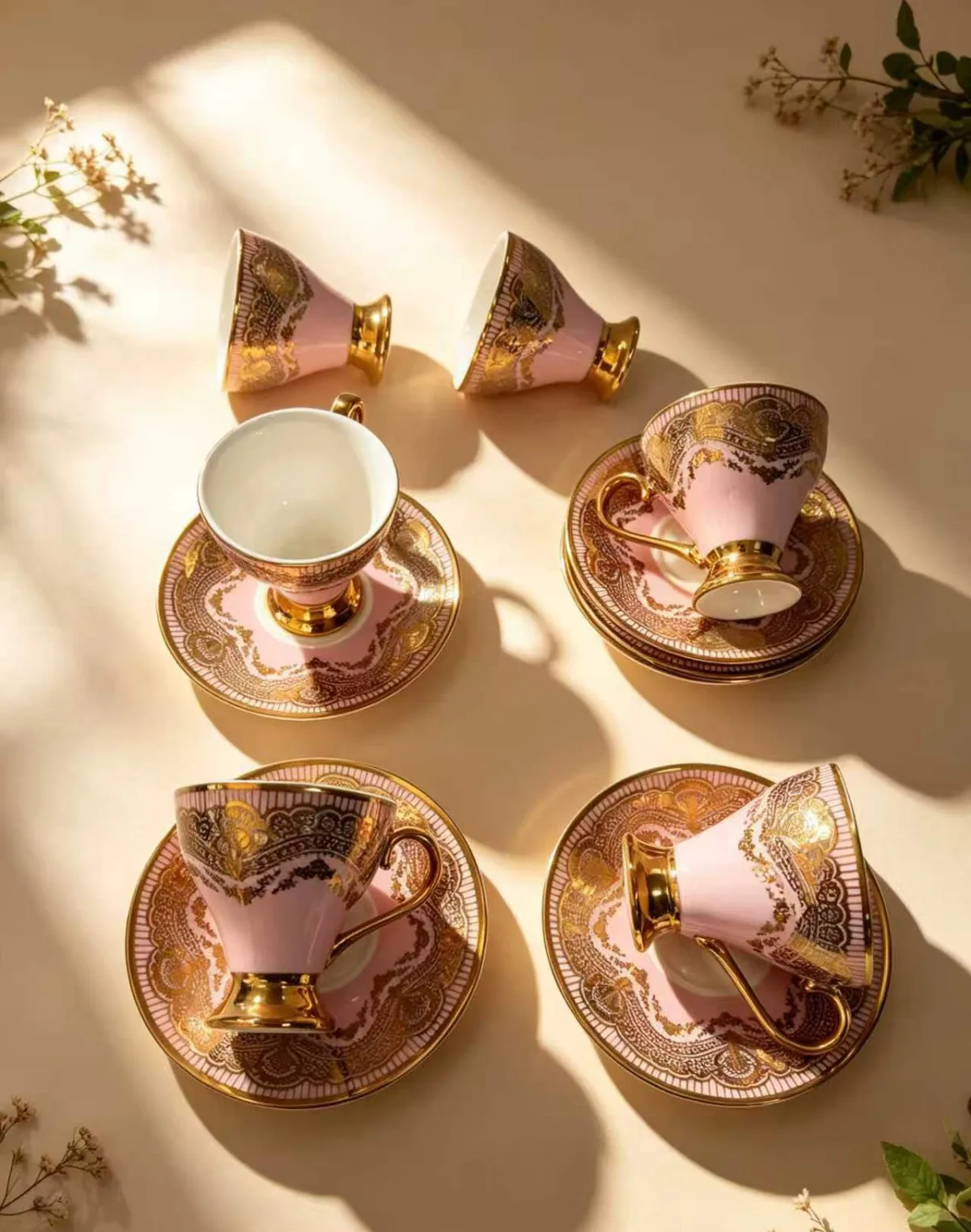 Pembe Dantel Fincan Takımı, görsel 3